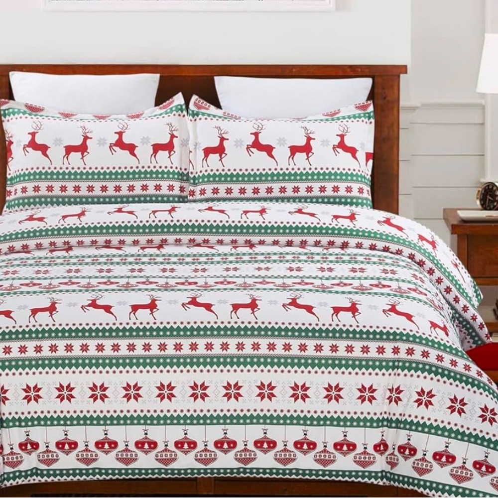 Christmas Reindeer Bedding Set